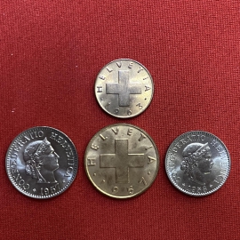 SWITZERLAND (1957-196) - SET 4 XU